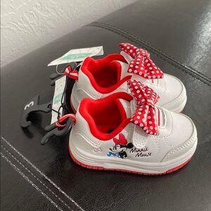 Disney White and Red Sneakers Minnie Mouse Design